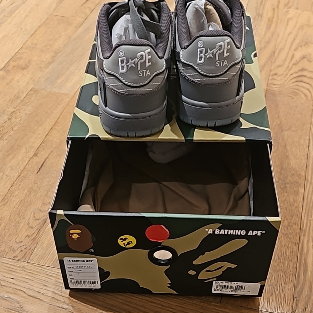 BAPE STA Grey Sneakers